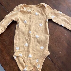 Heart Patterned Kids One Piece